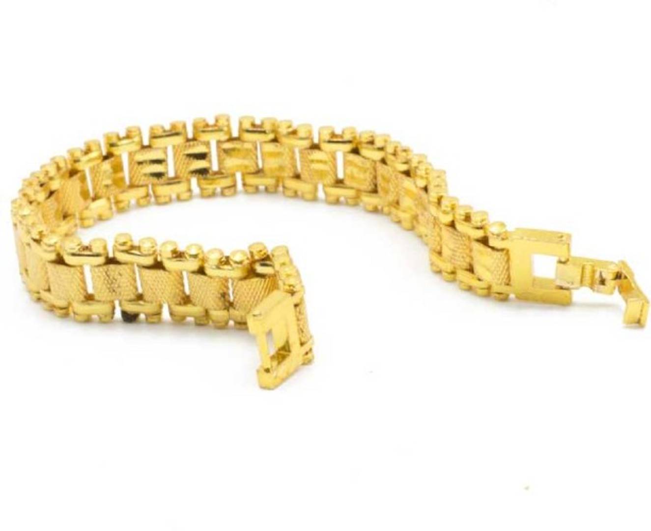 Trendy gold plated bracelet